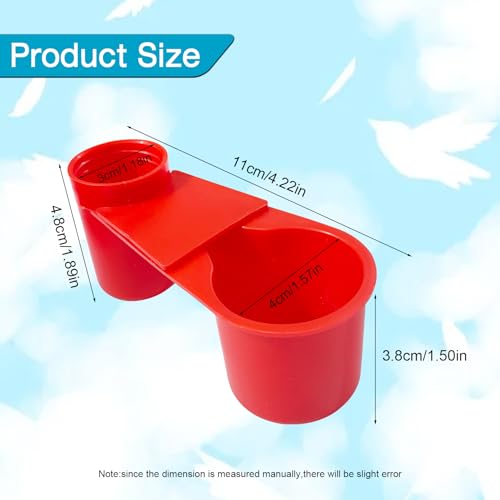 10 Pcs Bird Drinker Feeder Plastic Soda Pop Water Bottle Cup Pigeon Water Bottle Feeder for Cage for Chicken Pigeons Birds (Plastics, 10pcs)