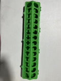 Flip Top Poultry Quail Pheasant Feeder Trough Large Baby Chick Plastic Feeder No Waste Spill Proof for Birds (Green) - color: Green