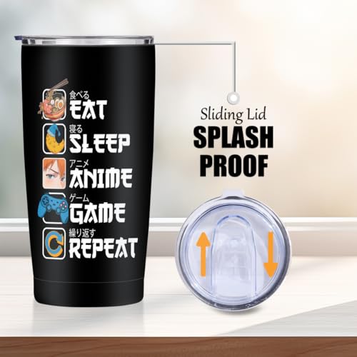 Jztco Anime Gifts Anime Merch 20 oz Tumbler Kawaii Stuff Game Animes Stuff | Manga Coffee Mug Funny Insulated Tumblers Thermal Cup for Birthday Japanese Gifts for Animes Game Lovers Fans Women Men Girls - color: Multi 1303