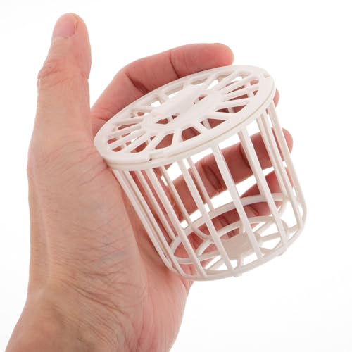 Kisangel 4Pcs Bird Nesting Material Holder, Plastic Breeding Basket | Bird Cage Accessories for Finches and Canaries, Reusable Cage Accessories for Small Parrots