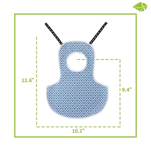Chicken Saddle for Hens, 3 Pack Adjustable Breathable Aprons | Adjustable back straps prevent pecking and ensure durability. Protects hens during mating. Easy to wear. - color: Blue