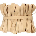 AIWOQI Rubber Bands Size 107 Heavy Duty Big Wide Rubber Band 30PCS #107 | Elastic Bands for Office Supply Trash Can File Folders Litter Box Rubber Bands (Light brown) - color: Light brown