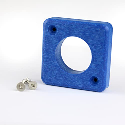 Recycled 1-1/8" Predator Guards for Wrens & Chickadees (Blue) - color: Blue