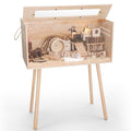 Pine Small Animals Houses&Habitats Chewproof, 32" Pine Guinea Pig Cage Hamster Cage for Small Animals (32" Medium, High-Legged Stick) - size: 32.0"L x 15.8"W x 15.8"H