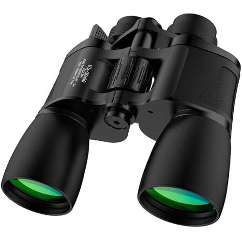 MLight 10-30X50 Zoom Binoculars for Adults, High Powered Military Binoculars for Bird Watching, Hunting, Outdoor, Hiking, Concerts Large View, Waterproof, BK7 Prism, FMC Lens, Low Light Night Vision - color: 10-30X50 (BAK7)