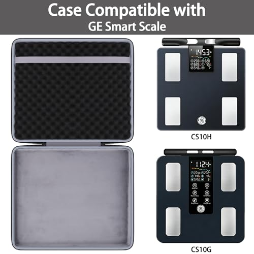co2CREA Hard Carrying Case for GE Smart Scale, Compatible with CS10G/CS10H | Shockproof, Water-Resistant EVA Storage Bag with Handle for Travel and Home Organization