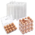 DecarDamai 100 Pack 3x4 Plastic Egg Cartons Cheap Bulk 12 Count Clear, Reusable & Sturdy Design Eggs Carton Bulk Perfect for Family, Farm, Markets, Display (Egg Storage Containers)