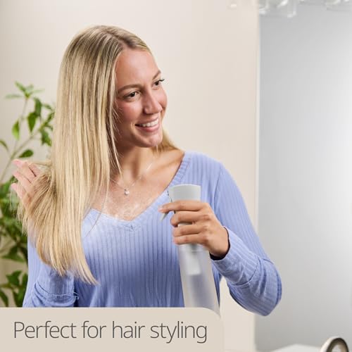 10 OZ Continuous Spray Bottles - Ultra Fine Mist Sprayer | Water Spray Bottle For Hair Stuff, Mister Spray Bottle For Plants Mister | Hair Spray Bottles For Hairstyling, Cleaning, Salons - color: Moonstruck Silver