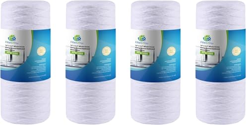 CFS Sediment Water Filters for Campbell HDSC5, HDSC30, 10 x 4.5, 4 Pack | Captures sand, silt & rust in Campbell HDF150, CHD-100 & standard Big Blue housings; 9.75 x 4.5 in; well water ready - size: 4 Pack