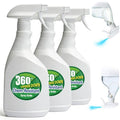 T4U Spray Bottles for Cleaning 24 oz 3 Pack, Heavy Duty Sprayers | Chemical-resistant empty bottles with mist or stream nozzle for plants, household cleaning, auto care and garden use - size: 24 OZ, 3 Pack