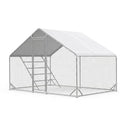 Heavy Duty Metal Chicken Coop with Hardware Cloth (117.05" L x 77.77" W x 78" H) - size: 117.25"L x 77.99"W x 78.07"H