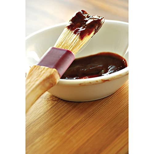 Mrs. Anderson’s Baking Solid-Ferrule Pastry Basting Brush, Natural Boar Bristles, 1-Inch Wide - size: Single, 1-Inch