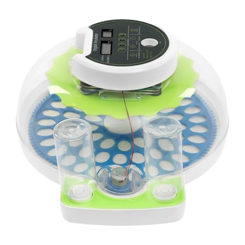 60 Quail Chicken Egg Incubator for Hatching Eggs, Small Poultry Incubators | with Automatic Egg Turning and Built-In Led Light, Auto Temp & Humidity Control, for Partridge Parrot Pigeon, for home farm - size: 60 Unites