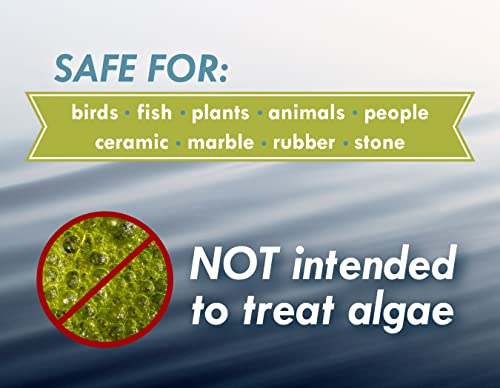 Bird Bath & Fountain Maintenance - (8 Ounces) - Fast-Acting Enzyme-Based Formula Will Extend The Life of Your Water Feature, Aid in Maintaining a Balanced Ecosystem - Safe for All Birds & Animals - size: 8 ounces