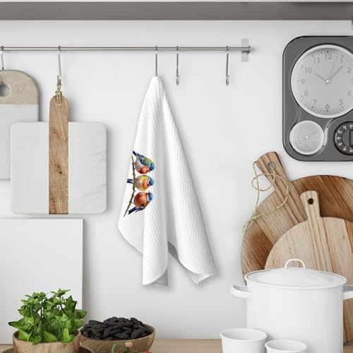 Every Little Thing is Gonna Be Alright Kitchen Towels, Bird Decor Dish Towels for Kitchen, Inspirational Bird Decorative Hand Towel for Bathroom, Motivational Gifts for Women - color: Color-6
