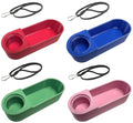 12 Pack in 4 Colors of Soda Pop Water Bottle Bird Drinker Cups & Mounting Bands with Clasp Made in Texas USA