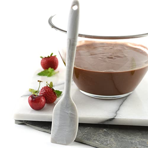 Norpro Silicone Mini Spatula, Marble, 8.25" x 1.5" x .5" - style: Mini Spatula