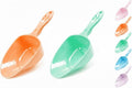 Melamine Pet Food Measuring Scoop, 1 Cup 1/2 Cup 1/4 Cup with Clear Measurement Lines for Dog, Cat, Bird, and Rabbit, Durable, Ergonomic Handle, Dishwasher safe-Orange & Baby Green - color: Orange,Baby Green