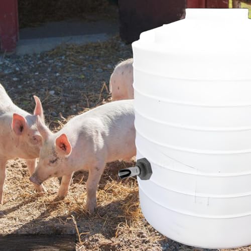2 Sets Pig Waterer Nipples Automatic Pig Waterer System for Barrel | SS Pig Waterer Nipples And Plastics Water Tank Connectors And Hole Openers For Sows Piglet,Automatic Water Control System