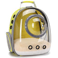 Cat Backpack Carrier, Bubble Backpack for Cat Kitten Small Puppy and Bunny, Space Capsule Bubble Cat Backpack Carrier, Airline Approved Waterproof Yellow Pet Backpack for Small Dog - color: Yellow