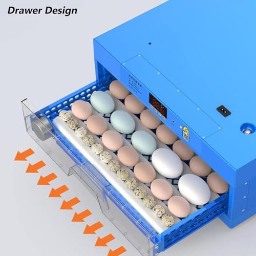 Automatic Eggs Incubator, Large Incubators for Hatching Eggs | Automatic Egg Turning & Temperature Control, Poultry Hatcher Machine for Chicken Duck Goose Quail Bird (256 Eggs) - size: 256 Eggs