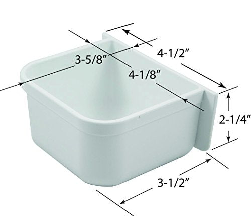 A&H Tool & Die Parrot Cage Replacement Food and Water Cup (Single)