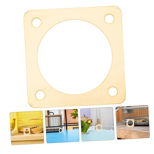 TEHAUX 4pcs Bird House Entrance Hole Protector, Copper Metal Birdhouse Entrance Guard with Predator Defense and Viewing, Outdoor Bird Nest Box Hole Guard for Safe Nesting