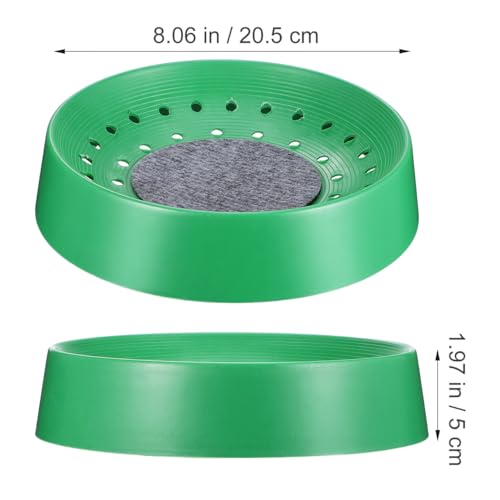 Balacoo 10 Pcs Pigeon Nest Bowls, Durable Plastic Dove Nesting Box with Pad | Breathable Washable Quail Nest, Bird Egg Rest Beds for Doves, Pigeon, Quails & Small Birds - Bird Cage Supplies (Green)