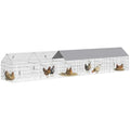 PawHut Metal Chicken Coop, Large Chicken Run with Water-Resistant & Anti-UV Cover for 7-9 Hens, Outdoor Hen House Rabbit Hutch with 10 Doors for Duck, Small Animal, for Backyard, 21' x 3.5' x 3.6' | Large Chicken Run, Water-Resistant, Outdoor Hen House Ra