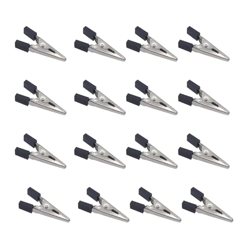 40 Pcs Bird Cage Safety Clips, Iron, Black, 1.89x0.7 Inch, Suitable for Parrots, Hamsters, Guinea Pigs, Rabbits, Lightweight, Anti-Escape