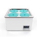 LAB FISH BHS-4 Lab Water Bath, 12L Digital Thermostatic Heater | 12L capacity, digital thermostat, precision heating, stainless steel tank, 4 openings, for lab sample warming & incubation - style: BHS-4(12L)