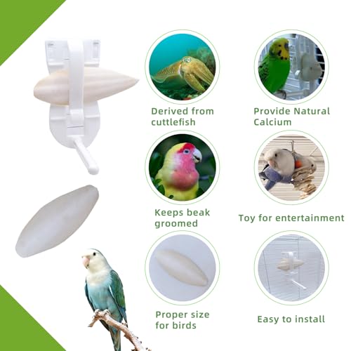 3.5"-4" Cuttlebone for Birds,Parakeets Cuddle Bone Beak Trimming,Premium Calcium Natural Cuttlefish Bone for Parrot,Cockatiel,Budgie,Tortoise, Snails,Reptiles,12 Pcs