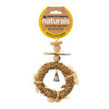Pervue Pet Products Naturals Sound & Movement Crown Bird Toy 62674 | Ideal for Small to Medium Birds, Hanging Cage Accessories with Bell & Beads for Engaging Play