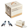 Folding Pigeon Cage Racing Pigeons Travel Cage Pairing Cage Plastic Two Doors Nest Box for Training and Release, Competition(S) - size: S