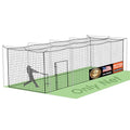 ORIENGEAR Baseball Batting Cage Nets, ONLY NET, 70'L/55'L/35'L/20'L Baseball and Softball Cage Netting, 1.88" #45 Mesh, Professional Fully Enclosed PE Hitting Cage Net with Door, Without Poles - size: 35*10*10