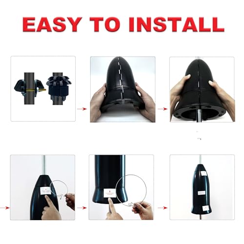 Squirrel Baffle for Bird Feeder Pole,Installation Without Removing the Pole,Wrap Around Poles Protect Bird Feeder,Suitable for Shepherd Hooks - size: 6.0 lb