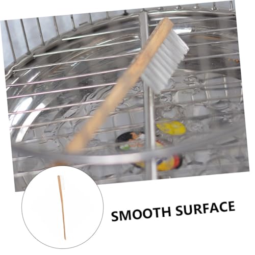 Garneck 1pc Long Handle Birdcage Brush Nest Cleaning Scraper Bird Droppings Brush Cage Cleaning Supplies