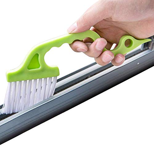 Trycooling Hand-held Groove Gap Cleaning Tools, Random Color, 1 Pc | Door Window Track, Kitchen Cleaning Brushes, Blue, Green, Pink