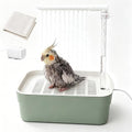 Parrot Bathtub Bird Automatic Bath Shower,Small Bird Shower Fountain Indoor Bathtub with Running Water, Contains USB and Pump,for Small Pet Birds, Cockatiel, Conure, Budgie, Lovebird(Small) - color: Small