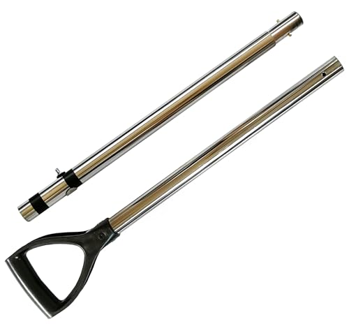 Outlaw Premium Stainless Steel Beach Sand Scoop for Metal Detecting (Scoop + Long Handle) - size: Scoop + Long Handle