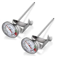 Instand Read 2-Inch Dial Thermometer(2 Pack),Best for The Coffee Drinks,Chocolate Milk Foam - size: 0~220℉(2Pack)
