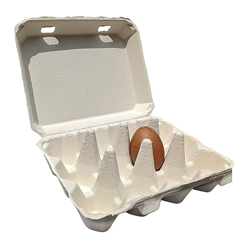 Vintage Egg Cartons for 12 Large Eggs – Classic 3x4 Layout – Durable Recycled Cardboard – Farmhouse Style – Eco-Friendly Packaging - White 25 Pack - color: White, size: 25