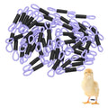 M METERXITY 50-Pack Adjustable Chick Leg Bands, 1.38" x 0.2" Polyester Chicken Leg Brace for Chicks/Ducks/Birds [Light Purple] Poultry Leg Bands - color: LightPurple