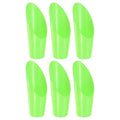 M METERXITY 6-Pack Bonsai Soil Scoops, Plastic Garden Soil Scoops Bucket Shovel Potting Scoopers for Transplanting/Flower Planting/Plant Succulent, Colorful Small Gardening Tools [Green] - color: Green