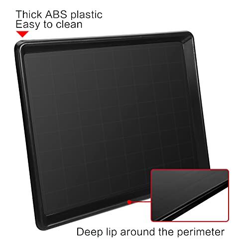 1pcs 29.1"x19.5" Replacement for Dog Crate Plastic Cage Bottom Pan Multi-Purpose Boot Mat Shoe Tray Indoor Outdoor Waterproof, Dog and Cat Rabbit Food Bowls Floor Liners - size: 28.9"L x 19.5"W x 1.4"H