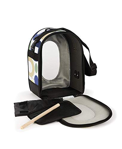 Prevue Pet Products Soft Sided Bird Travel Carrier with Perch Small, Multicolor - size: 14.5"L x 7.8"W x 14.5"H