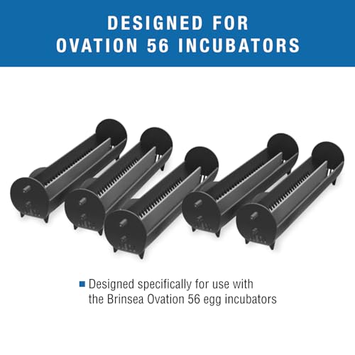 Brinsea Large Egg Carriers for Ovation 56 Incubator, Goose-Size Eggs, 5 Pack | Authentic Brinsea parts for Ovation 56 EX enables incubator to hold 15 goose eggs or 110 quail eggs in 2 rows with dividers - size: Ovation 56 (56 Eggs)