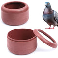 2 Pack Pigeon Plastic Feeder Bird Food Cup Feeding Bowl for Small Bird Pigeon Parrot Cockatiel Parakeet Conure Finch Chicken