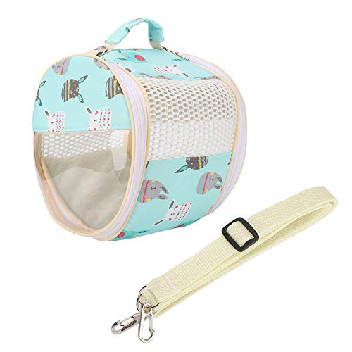 Hamster Transparent Bag Bird Squirrel Parrot Golden Hamster Hedgehog Outdoor Travel Visible Portable Carrier (Green) - size: Green