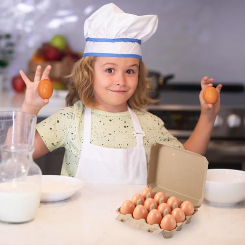 30 Pack Egg Cartons Bulk - 3×4 Style Reusable Cardboard Cartons 12 Count, Dozen Chicken Egg Crates